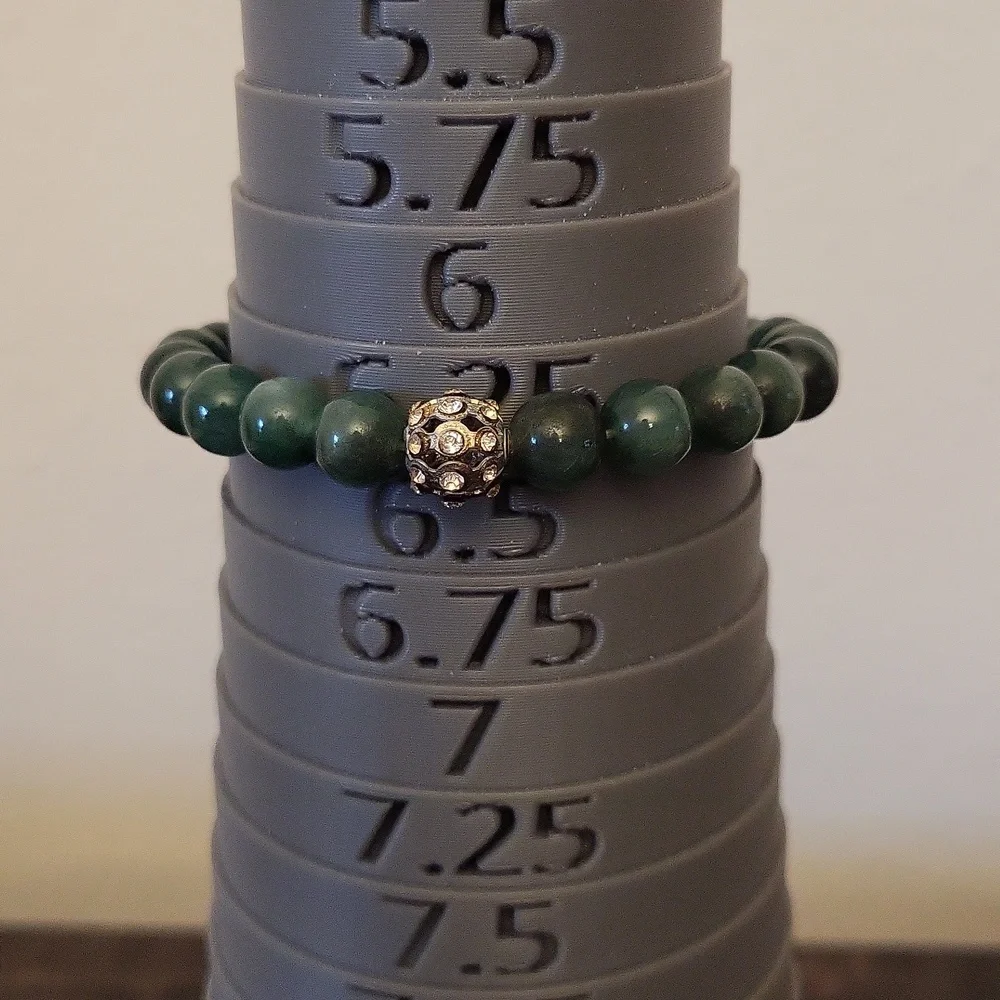 Genuine Jade Gemstone Stretch Bracelet